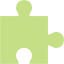 puzzle piece 64 green